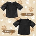 thumbnail image 2 of TELOLY Dog Graduation Cap and Gown Costume Set Adjustable Knit Fabric with Gold Tassel, 4 Sizes (S/M/L/XL) for Small Dogs & Cats to Medium Dogs, Washable Formal Pet Graduation Attire (Black), 2 of 6