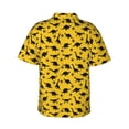 thumbnail image 4 of Xecao Dinosaur print Hawaiian shirt - a stylish short-sleeve button-down for men, perfect for casual beach and tropical outings., 4 of 9