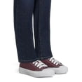 thumbnail image 5 of No Boundaries Classic Lace Up Sneakers, Wide Width Available, Women’s, 5 of 6