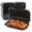 Black,27 fl oz - 1 compartment, variant on 50 Pack 9x6 Inch 27 oz Meal Prep Containers Shrink Wrapped Mineral Filled Polypropylene Reusable Lunch Boxes Microwave Freezer Hinged Clamshell Design for Catering Office Parties
