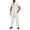 White, variant on Gytharion Men's 2 Piece Outfits Stand Collar Button Down Short Sleeve Shirts with Drawstring Elastic Waist Long Pants Sets Soild Color Fashion Casual Outfits