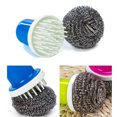 thumbnail image 3 of Soimiss 5PCS Stainless Steel Scrubbers Round Tools for Kitchen and Restaurant Cleaning, 3 of 4