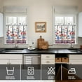 thumbnail image 3 of 4th of July Kitchen Curtains and Valance Set of 3,Patriot Poppy Kitchen Decor for Home Indoor Decor,Independence Day Kitchen Curtains and Valance Set Short Curtain Sink Window 4th of July Decor 24In, 3 of 5