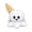 Halloween Ice Cream Ghost Plush Toy #1, variant on Halloween Ice Cream Ghost Plush Toy, Soft White Spooky Sweet Ghost Face Stuffed Doll for Home Decor and Daily Collection,8.3in