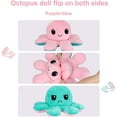 thumbnail image 3 of Octopus Reversible Plushie 20cm, Big Size Reversible Octopus Plush Stuffed Animals Doll Large Size Octopus Plush Cute Mood Reversible Octopus, 3 of 5