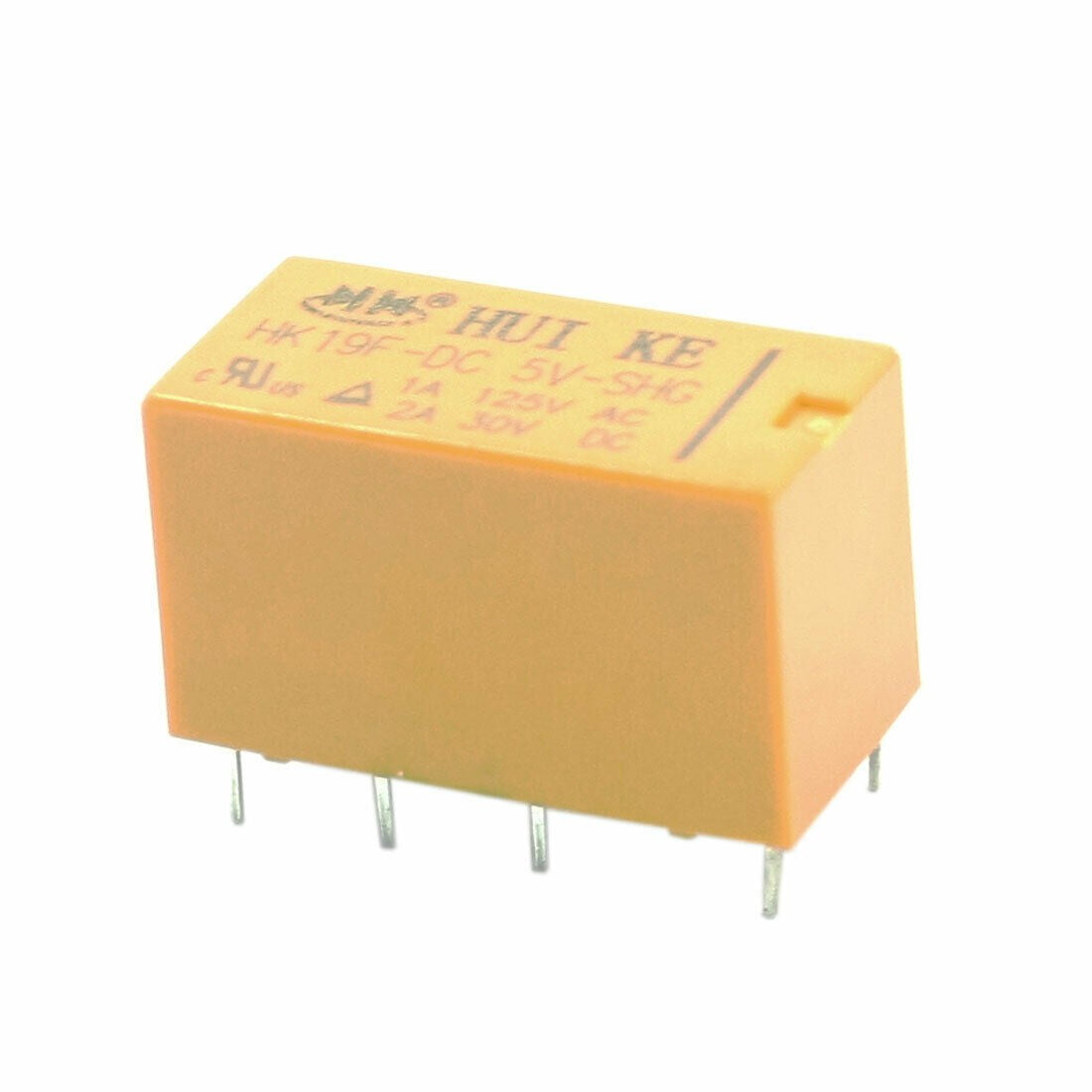 3Pcs HK19F-DC5V-SHG Power Relay – DPDT, 8-Pin, 5V Coil, 1A 125V AC / 2A 30V DC