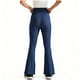 thumbnail image 4 of Pincandy Women's Solid Color Stretch Denim Leggings - 2 Pockets, Loose Skinny Fit with Flared Hem, Perfect for Gym, Workout & Casual Wear, 4 of 7