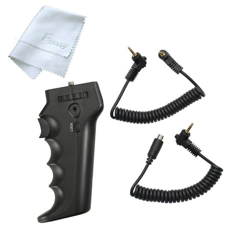 Fotasy HR-DV Ergo Handle Pistol Grip for SONY camcorders w/ A/V R or LANC, Blackmagic Cinema