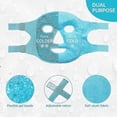 thumbnail image 2 of Paquete de hielo con mascarilla fría para ojos: paquete de compresas frías y calientes con perlas de gel para el cuidado de la piel en el rostro tipo spa, 2 of 4