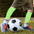 thumbnail image 3 of Soidarity 1 par de calcetines de espinilleras de fútbol para adultos y niños, soporte deportivo para piernas, mangas de pantorrilla, almohadillas de alta Deportes y aire libre Verde/L Soidarity OD010427-05, 3 of 6