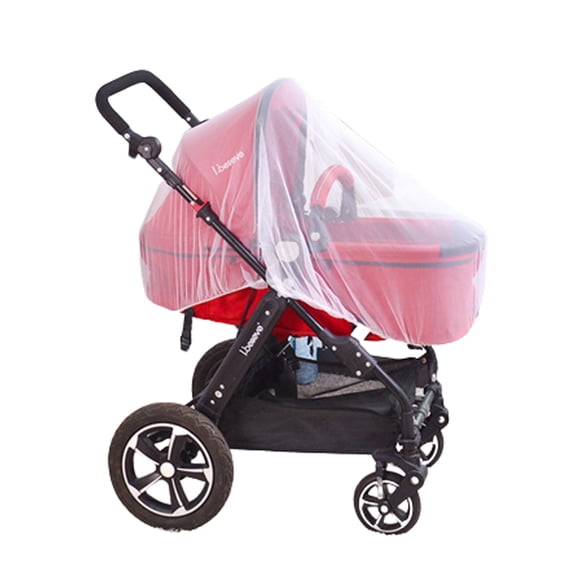 PEACNNG Moustiquaire de Poussette pour Bébé, Moustiquaire de Landau, Filet de Protection Sécuritaire pour Nourrisson, Accessoires de Poussette, Moustiquaire 150 cm