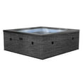 thumbnail image 1 of Wave GARDA, Hot Tub & Spa, Rigid Eco Foam Walls, All-in-One Integrated, 4 Person, Portable, Skin Changeable, Energy Efficient, Quiter, Square – FLINT RATTAN, 1 of 9