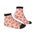 thumbnail image 6 of Salouo Smiling Pink Pumpkins Pattern Unisex Middle Tube Socks,Middle-Finger Knee High Socks Over The Calf Tube Stocking Crew Stockings for Women and Men Tube Socks, 6 of 8