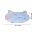 thumbnail image 3 of Alfombrilla refrescante de verano para gatos y perros, cama suave y transpirable, cojín plegable ligero para dormir, 43x30 cm o 58x40 cm, azul, 3 of 6