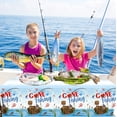 thumbnail image 2 of EP 3Pcs Gone Fishing Tablecloth for Fishing Party Supplies Decoration Little Fisherman Themed Table Cover Plastic Disposable Rectangular Birthday Summer Party Decorations, 2 of 12