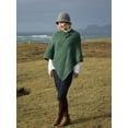 thumbnail image 6 of Aran Poncho Merino Wool Cable Knitted Women's Cape Made in Ireland, One Size, 6 of 8