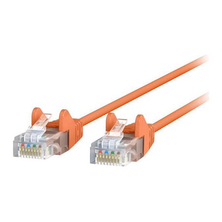 UPC: 0745883805723 | Belkin CE001B07-ORG-S 7 ft. Cat 6 Orange 28 AWG UTP Snagless Patch Network Cable