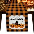 thumbnail image 1 of Chemin de Table Halloween, Décorations Citrouille et Bat pour Cuisine, Maison, Table à Manger, 13x36 Po, 1 of 8