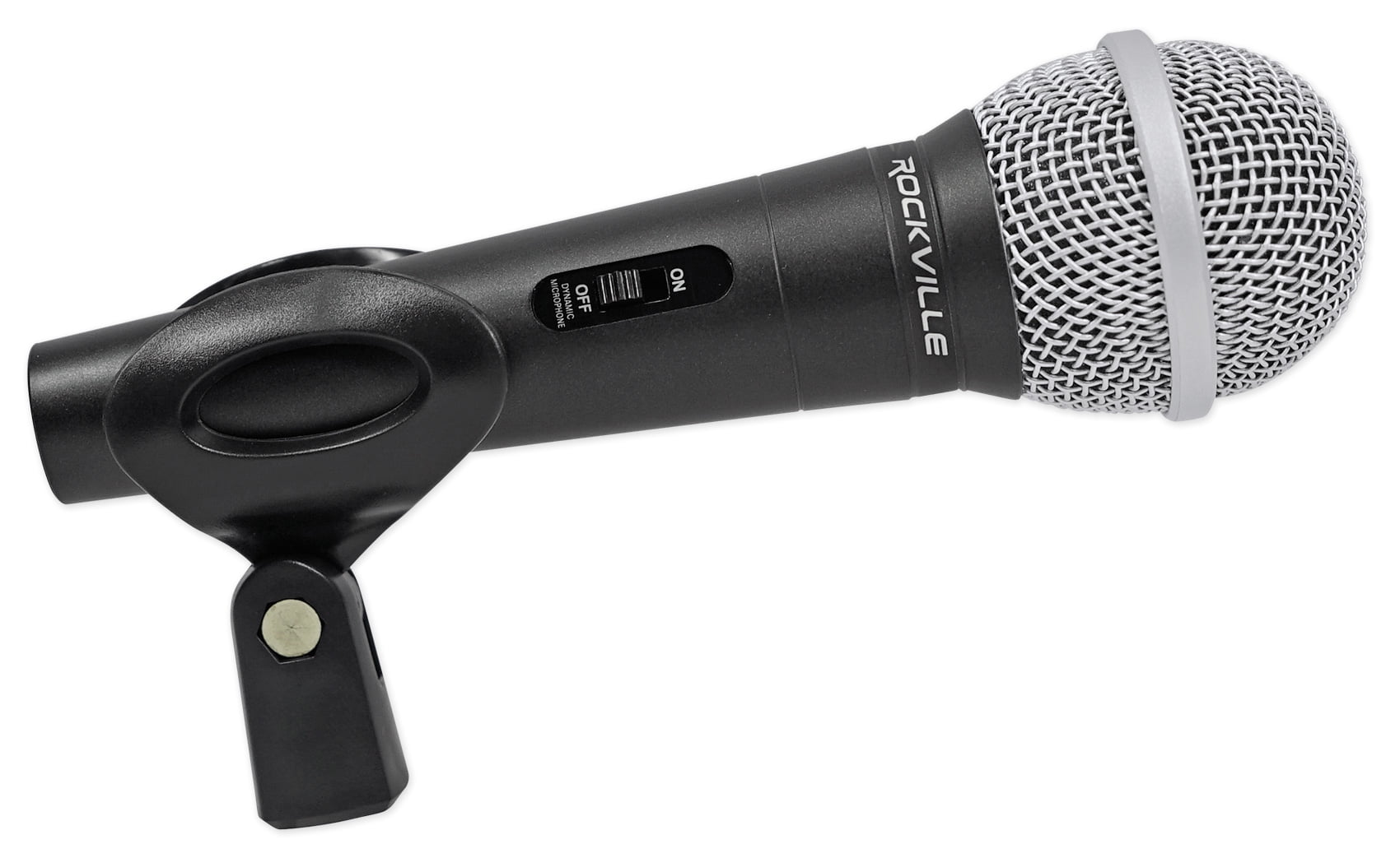 Rockville Pro Microphone+Tripod Base Mic Stand Boom+Smartphone/Tablet/iPad Mount