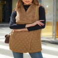 thumbnail image 2 of Women Quilted Vest Patchwork Sleeveless Jacket Open Front Cardigan, 2 of 9