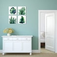 thumbnail image 3 of Boho Wall Art Bathroom Decor Botanical Green Plant Canvas Prints Picture Bedroom Apartment Kitchen Home Decoration 4Pcs/Sets 14 x 14" Tropical Leaf Monstera Minimalist Aesthetic Framed Poster Artwork, 3 of 6