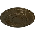thumbnail image 3 of Ekena Millwork 18"OD x 1 1/4"P Oldham Ceiling Medallion (Fits Canopies up to 8 5/8"), Hand-Painted Brass, 3 of 5