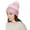 Pink, variant on Inc International Concepts Women's Foil Cuff Beanie, Pink, One Size