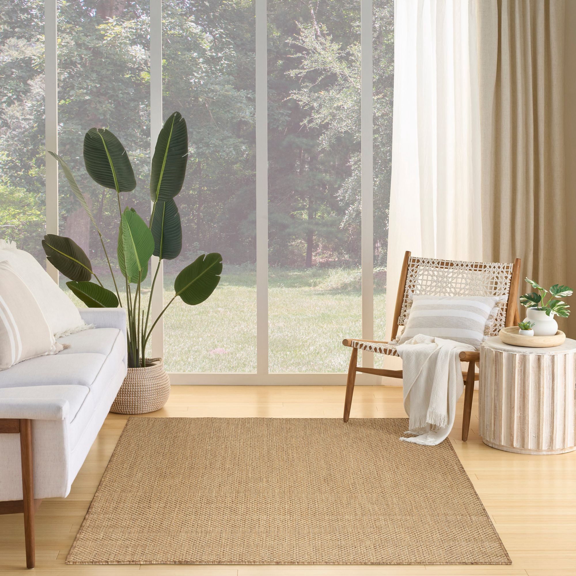 Nourison Courtyard 6' x 9' Jute Modern Rug