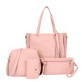 thumbnail image 2 of Fridja Upgrade Handbags Wallet Tote Bag Shoulder Bag Top Handle Satchel Purse Set 4pcs, 2 of 2