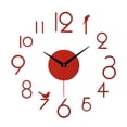 thumbnail image 2 of CNKOO DIY 3D Frameless Wall Clock Self- Adhesive Decal Digits Suitable for Home Dining Room, 2 of 2