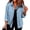 Light Blue, variant on Stralyhd Jean Jacket Women Long Sleeve 2026 Autumn Casual Denim Jacket Loose Lapel Jean Coats Light Wash Button Down Denim Shirt with Chest Pockets Light Blue XL