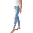 thumbnail image 4 of Kancan - Women's High Rise Button Fly Distressed Super Skinny Jeans - kc7310 with kc6192 ST, 4 of 11
