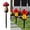 #003-Red, variant on YiJuHui Solar Powered LED Mushroom Lights Outdoor, Waterproof Garden Stake Lights with Auto On/Off, Resin Fairy Lawn Decor for Pathway Patio Yard Landscape Lighting