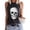Black, variant on Fshinging Womens Tank Top Skull Graphic Summer Sleeveless Casual Cami Blouses Black L