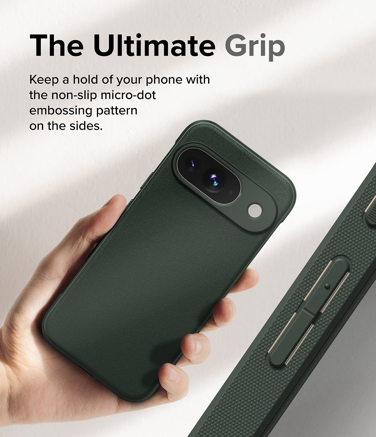 Ringke Pixel 9 [Onyx] High Quality Flexible Heavy Duty Durable Phone Case - Dark Green