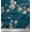 Dark Teal Blue, variant on Soimoi Cotton Duck Fabric Leaves,Floral & Paradise Whydah Bird Print Sewing Fabric Yard 42 Inch Wide