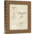 thumbnail image 1 of Global Gallery Daphne Brissonnet 'Fancy Corkscrew I Border' Canvas Wall Art, 1 of 4
