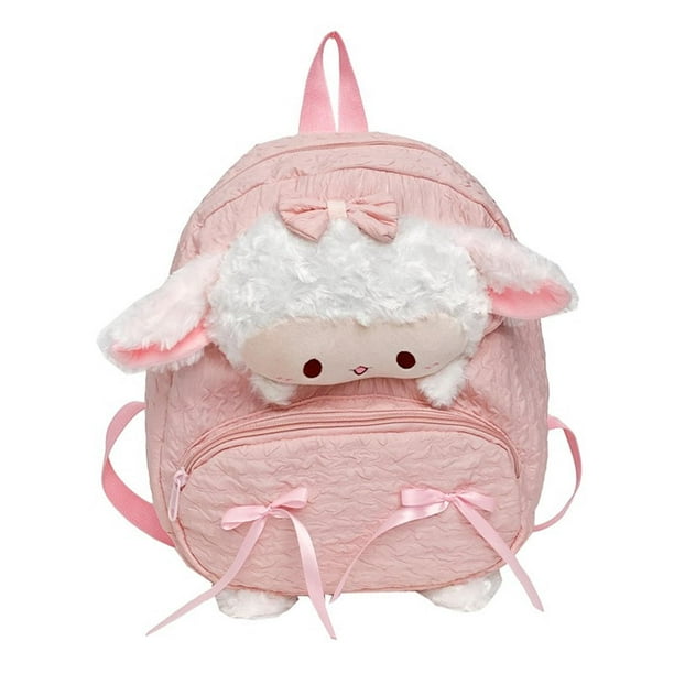 Bolsa de la escuela de niñas de mochila linda para acampar el fin de semana mochilado Rosa