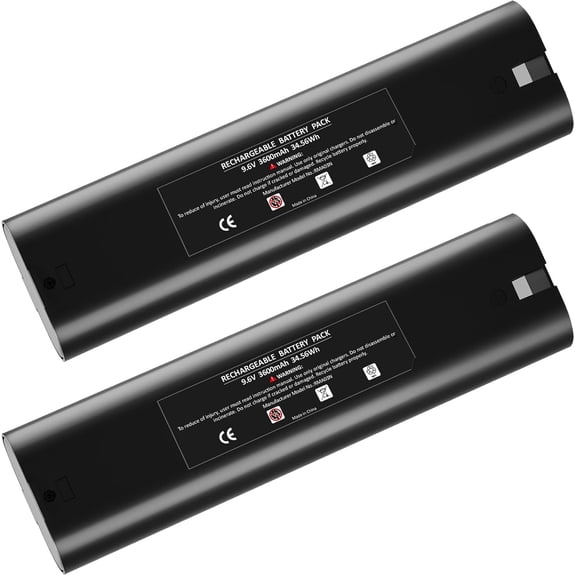 2 Pack Upgrade to 3600mAh Replacement Battery Compatible with 9.6V Ni-Mh Battery Compatible with 9000 9033 193890-9 192696-2 632007-4 6096D 6093D DA391D 6095D 5090D