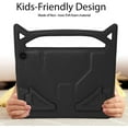thumbnail image 3 of For Amazon Fire HD 10 / Fire HD 10 Plus (11th Generation, 2021 Released) Case with Screen Protector and Stylus, EpicGadget EVA Foam Lightweight Shockproof Handle Kickstand Kids Friendly Cover (Black), 3 of 6