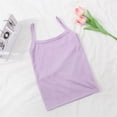 thumbnail image 2 of KAUOD Girls Camisole Tank Tops Solid Spaghetti Strap Sleeveless Undershirts Dance Basic Summer Tops Athletic Shirts, 2 of 7