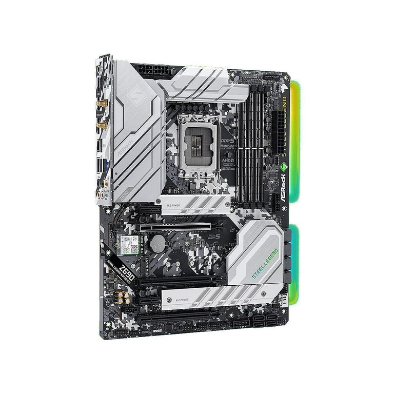 ASRock Z690 STEEL LEGEND WIFI 6E/D5 ATX Motherboard, LGA ASRock Z690 STEEL LEGEND WIFI 6E/D5 ATX Motherboard, LGA