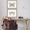 thumbnail image 3 of Stupell Industries Folk Florals Butterflies Insects Painting Brown Floater Framed Canvas Art Print Wall Art, 31 x 25, Set of 2, 3 of 10