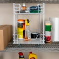 thumbnail image 5 of Household Essentials Glidez Steel Pull-Out/Slide-Out Storage Organizer with Plastic Liners for Under Cabinet or Wire Shelf Use - 2 -Tier Design - Fits Standard Size Cabinet or Shelf, White, 5 of 10
