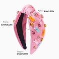 thumbnail image 3 of Fashionable Hairband Knotted Headwear Strass Headband Photo Props Party Cosplay Costumes Dancing Party Accessories, 3 of 4