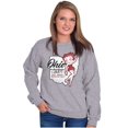 thumbnail image 3 of Ohio OH State Pride Cute Betty Boop Women Crewneck Sweatshirt Brisco Brands M, 3 of 6