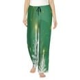 thumbnail image 2 of Picia Christmas Green Womens Soft Woven Cotton Elastic Waistband Sleep Pajama Pant Lounge Sleep Pant With Pockets And Drawstring-XX-Large, 2 of 9