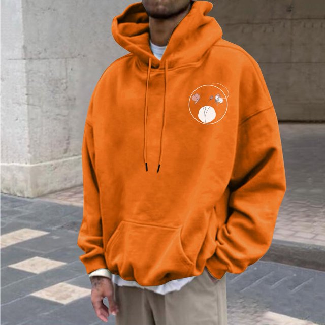 Sudadera con capucha para hombre, sudadera con capucha con letras estampadas, jersey de manga larga, sudadera con capucha para hombre, abrigo de poliéster