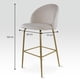 thumbnail image 4 of Sillas Altas Zurich Mirel Banco Desayunador Tapizado 2 Piezas Beige, 4 of 6