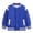 Blue, variant on Coerni Boys Girls Varsity Baseball Jacket Button Down Striped Trim Letterman Outerwear Toddler & Teen School Streetwear Jackets